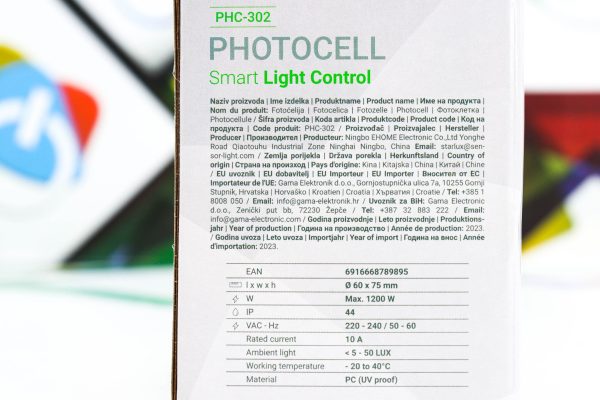 Senzor svjetla GreenTech Photocell PHC-302 fotosenzor fotoćelija - Slika 5