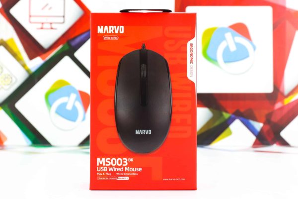 Miš Marvo MS003BK 1000dpi crni