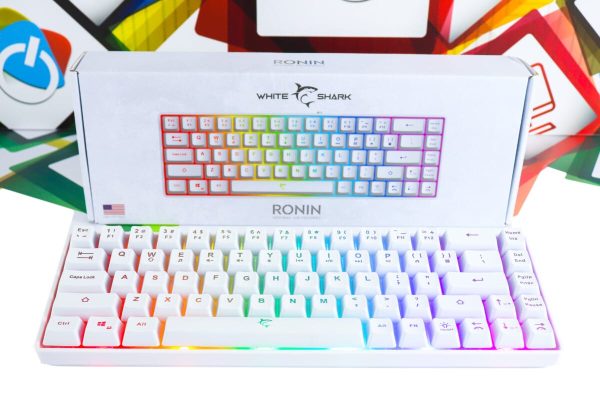Gaming tipkovnica White Shark Ronin LED RGB bijela