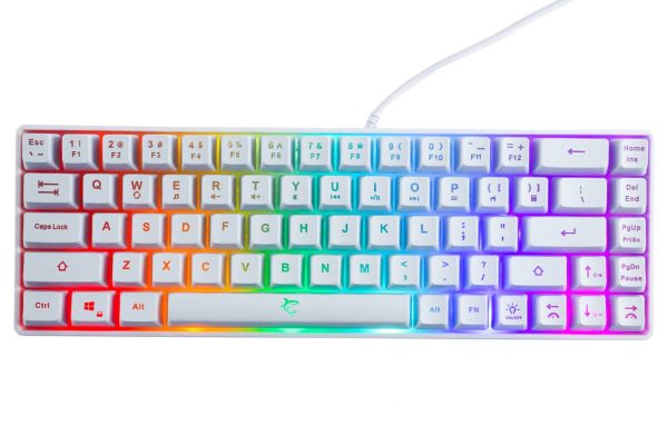 Gaming tipkovnica White Shark Ronin LED RGB bijela - Slika 2