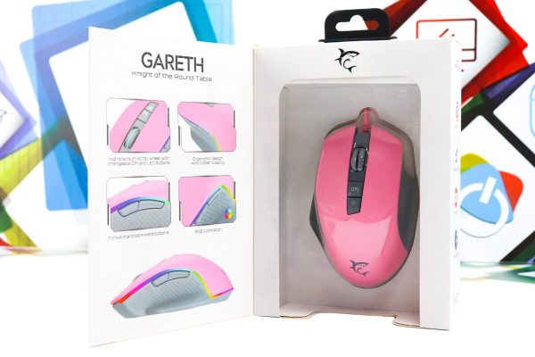 Gaming miš White Shark Gareth Pink 6400dpi GM-5009 - Slika 10