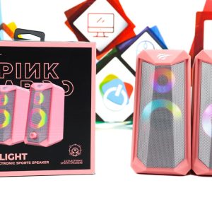 Zvučnici Havit SK202 Pink RGB 2x 5W 2.0