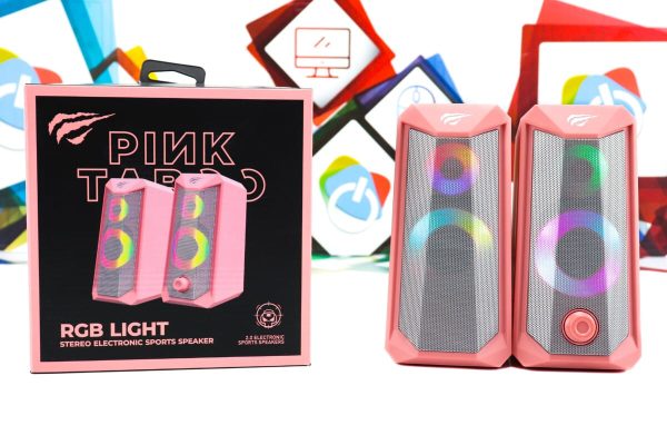 Zvučnici Havit SK202 Pink RGB 2x 5W 2.0