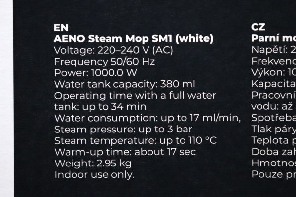 Parni čistač Aeno Steam Mop SM1 - Slika 8