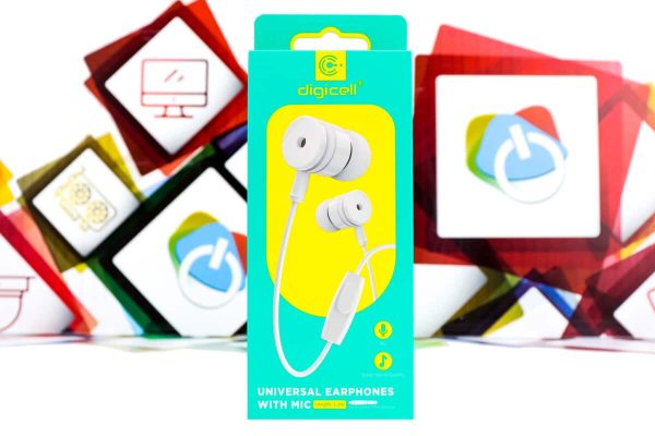 Slušalice Digicell Harmony in-ear headset crne i bijele - Slika 2