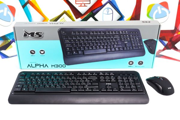 Tipkovnica i miš wireless set MS Alpha M300 1000dpi