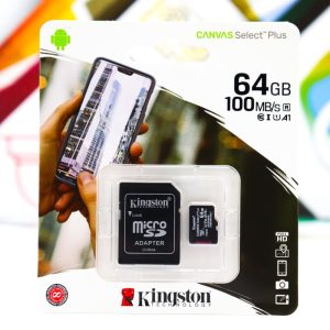 Micro SD card Kingston Canvas Select Plus 64GB 100Mb/s