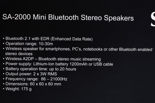 Bluetooth zvučnici Sailor SA-2000 2x 3W - Slika 11