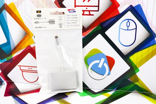 USB 3.1 Type C - USB 3.0 , VGA , USB Type C 3u1 adapter