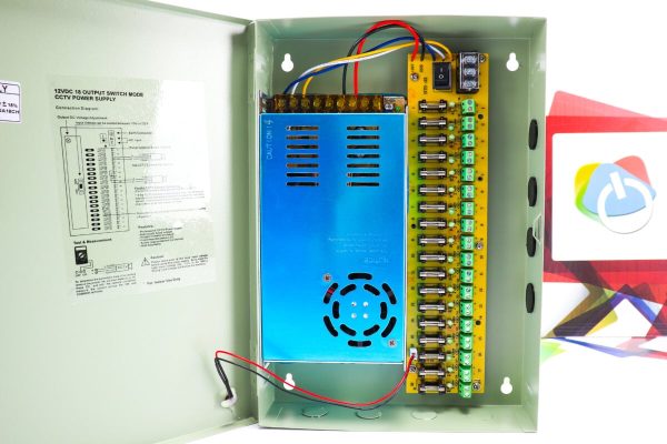 Ormarić za napajanje video nadzora S-360-12 12V 30A 18C - Slika 4