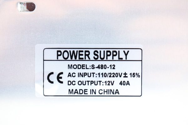 AC adapter napajanje S-480-12 12V 40A 480W videonadzor LED - Slika 4