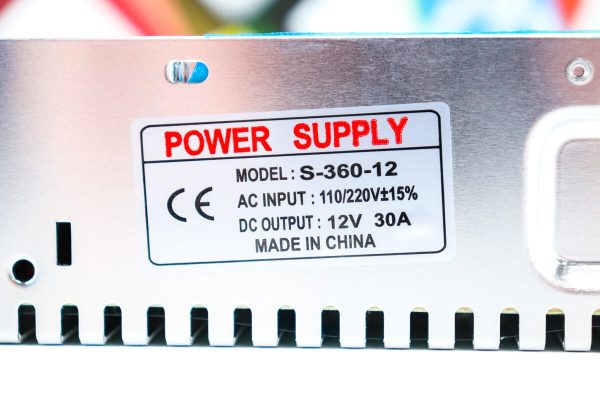 AC adapter napajanje S-360-12 12V 30A 360W videonadzor LED - Slika 4