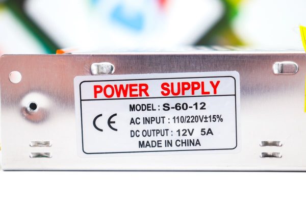 AC adapter napajanje S-60-12 12V 5A 60W videonadzor LED - Slika 3