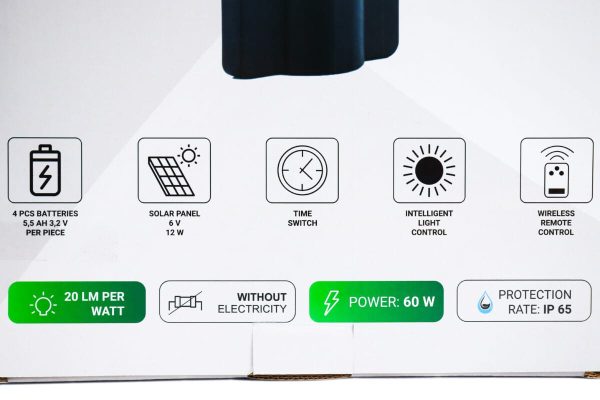 LED solarna ulična rasvjeta GreenTech SLX-60W-CW 60W - Slika 14