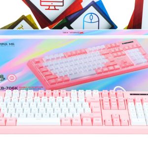 Gaming tipkovnica Xtrike Me KB-706K roza LED