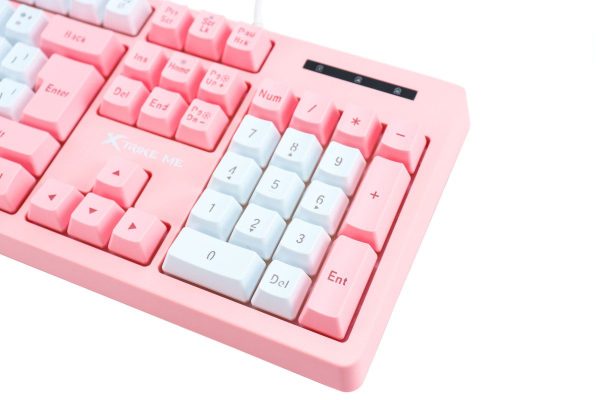 Gaming tipkovnica Xtrike Me KB-706K roza LED - Slika 3