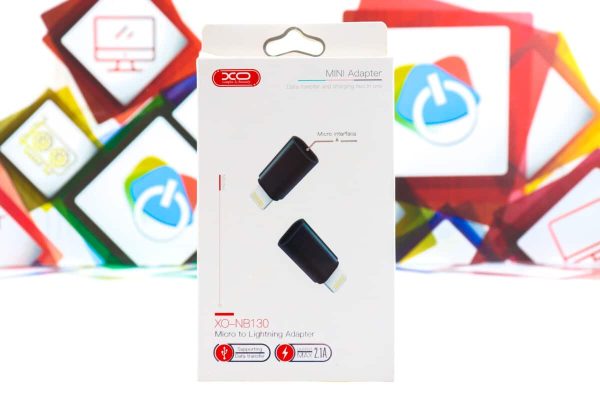 Adapter XO-NB130 mini adapter USB micro na ligtning 2,1