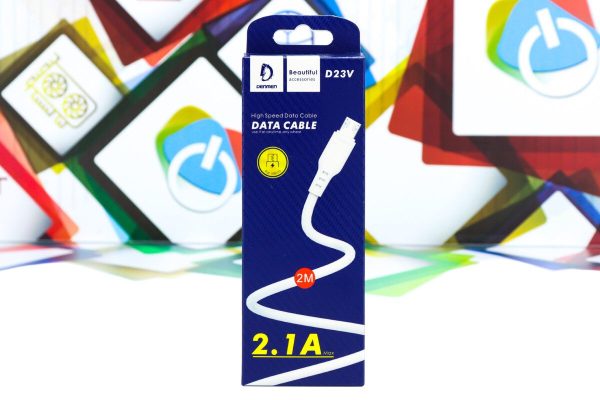 USB-A na USB micro kabal Denmen D23V 2m 2,1A brzi