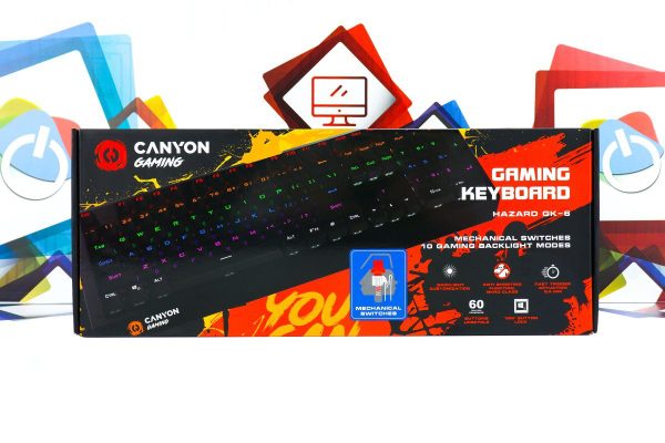 Gaming tipkovnica Canyon Hazard GK-6 RGB mehanička - Slika 2