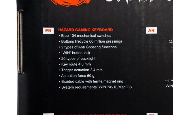 Gaming tipkovnica Canyon Hazard GK-6 RGB mehanička - Slika 3