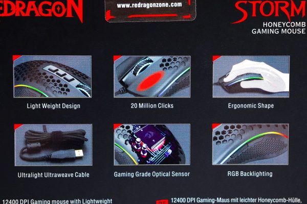 Gaming miš Redragon Storm 12400dpi M808-RGB - Slika 3