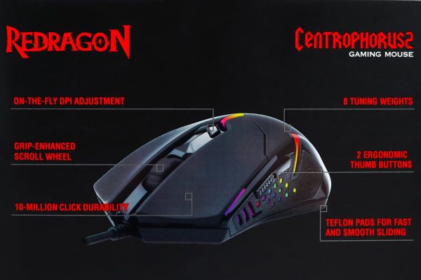 Gaming miš Redragon Centrophorus 2 7200dpi M601-RGB - Slika 2