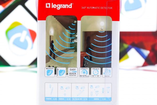Senzor pokreta Legrand 048946 IP55 - Slika 3