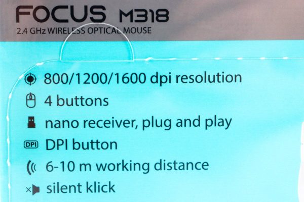 Miš bežični MS Focus M318 1600dpi - Slika 2