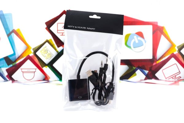 Adapter prelaz kabal HDMI m na VGA f + audio
