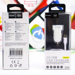 Auto punjač s kablom Micro USB 3.0 QH-D05
