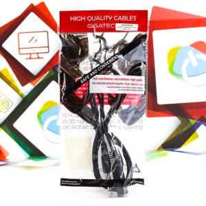 Kabel audio Gigatech 6,3mm (F) - 6,3mm (M) 1,5m