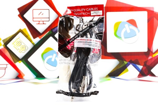 Kabel za mikrofon Gigatech 6,3mm (M) - XLR (F) 1,5m