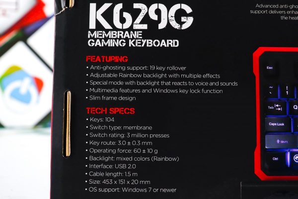 Gaming tipkovnica Marvo K629G LED RGB - Slika 8