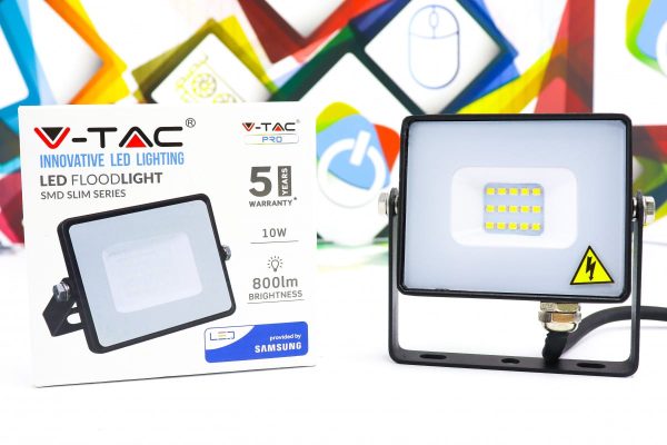 LED Reflektor V-TAC SAMSUNG 10W 800lm IP65 6400K