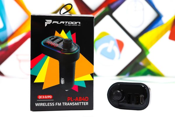 FM transmiter modulator Platoon PL-A84D RGB auto punjač