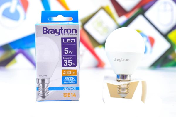 LED sijalica Braytron 5W E14 400lm 6500K loptasta