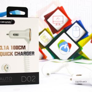 Auto punjač s kablom Lightning QH-D02 quickcharger