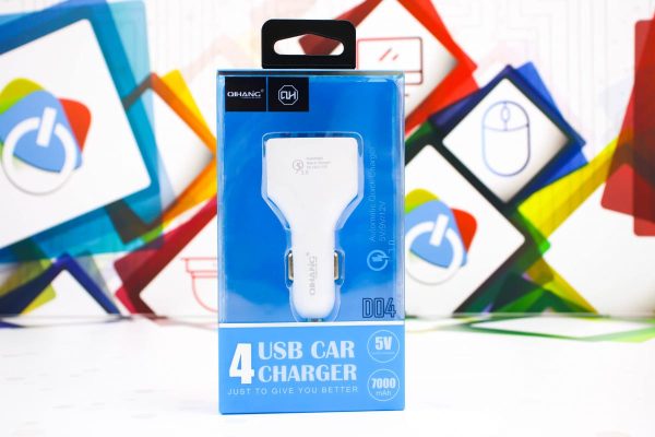 Brzi auto punjač 4 USB QH-D04 5V 7000mAh quickcharge