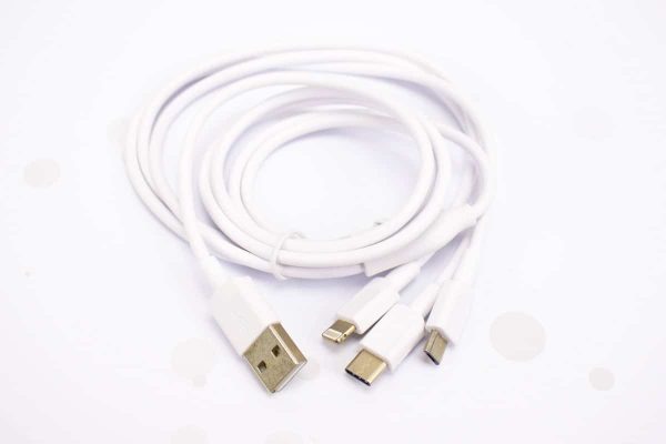 USB kabal 1,2m 3u1 Micro, Type-C, Ligthning - Slika 2