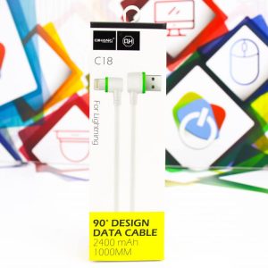 USB - Lightning kabal 1m 2,4A QH-C18
