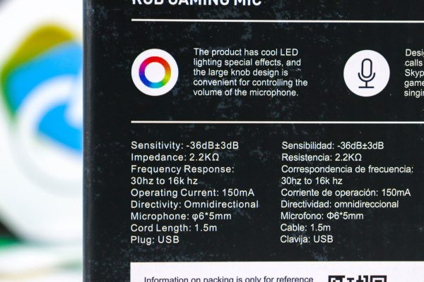 Desktop mikrofon Havit GK56B RGB - Slika 6