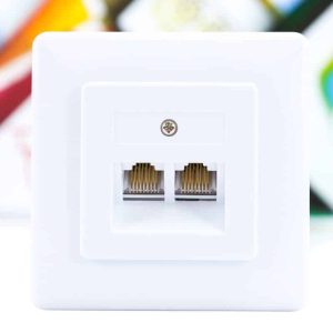 Telefonska ISDN mrežna utičnica ugradbena 2x RJ45