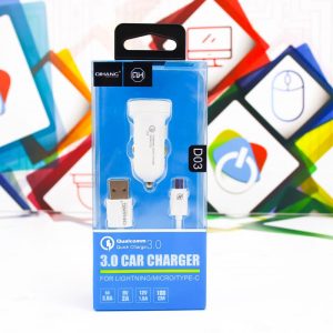 Auto punjač s kablom Micro QH-D03