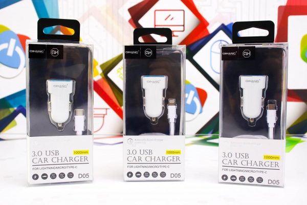 Auto punjač s kablom Lightning USB 3.0 QH-D05 - Slika 8