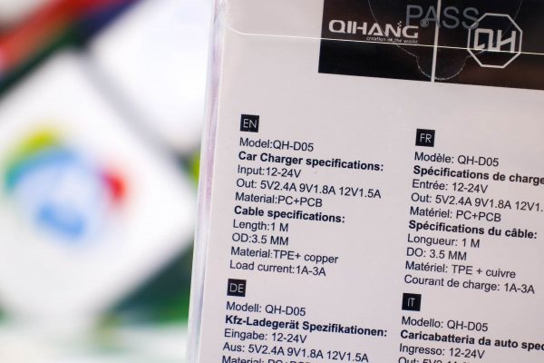 Auto punjač s kablom Lightning USB 3.0 QH-D05 - Slika 7
