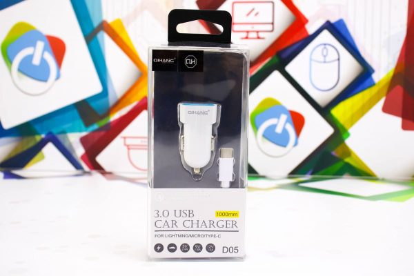 Auto punjač s kablom Lightning USB 3.0 QH-D05 - Slika 9