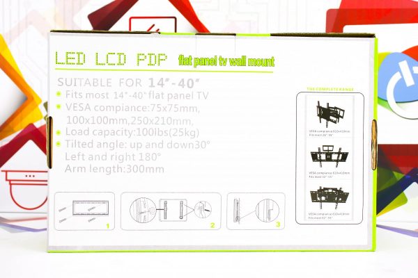 Nosač za LED LCD TV zidni V-Star V-201 14''-40'' 25kg - Slika 6