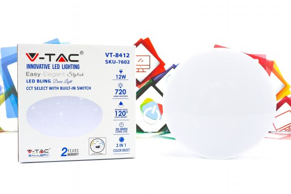 LED Plafonjera V-Tac 12W zvjezdano nebo VT-8412 SKU-7602