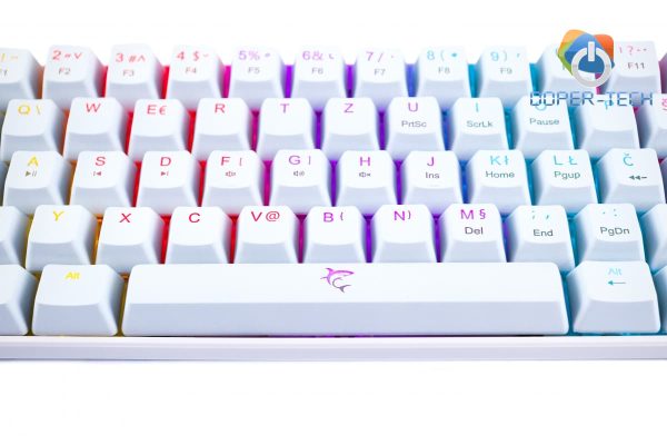 Gaming tipkovnica White Shark Shinobi mehanička LED RGB bijela brown switch - Slika 4