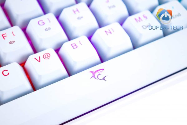 Gaming tipkovnica White Shark Shinobi mehanička LED RGB bijela brown switch - Slika 6